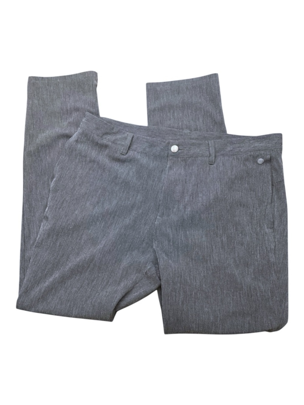 Adidas Men’s 35x32 Grey Blue‎ Crosshatch Golf Pants HA6214